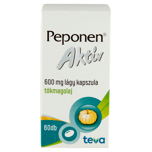 Peponen Aktív 600 mg lágy kapszula 60 db - Kép 1