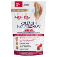 Interherb Kollagén & Hyaluronsav Intense italpor eperkrém ízű 300g - Kép