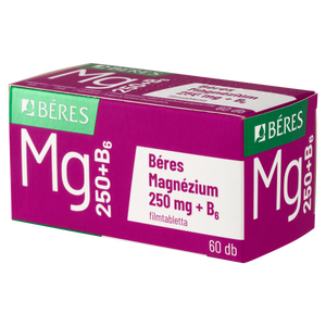 Béres Magnézium 250 mg + B6 filmtabletta 60 db kép
