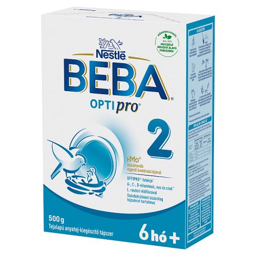 BEBA OPTIpro 2 tejalapú anyatej-kiegészítő tápszer 500g - Kép 2