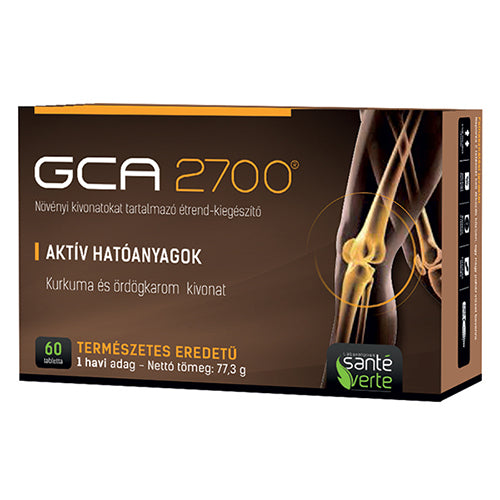 GCA 2700 Aktív Kurkuma Ördögkarom tabletta 60 db - Kép