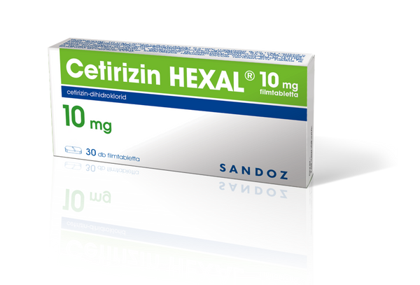 Cetirizin HEXAL 10 mg filmtabletta 30 db - Kép 2