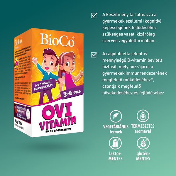 BioCo Ovi vitamin rágótabletta 90 db - Kép 3