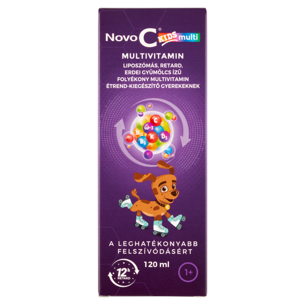 Novo C Kids Multivitamin liposzómás folyadék erdei gyümölcsös ízben 120ml - Kép 2