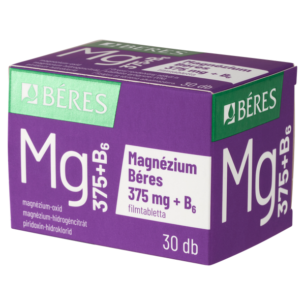 Béres Magnézium 375 mg + B6 filmtabletta 30 db - Kép 3