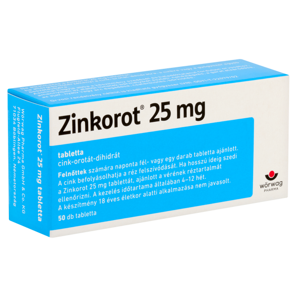 Zinkorot 25 mg tabletta 50 db - Kép 3