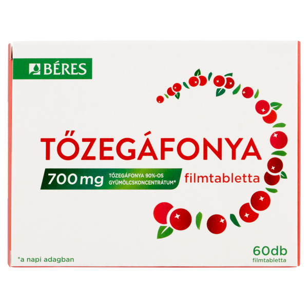 Béres Tőzegáfonya filmtabletta 60 db - Kép 1