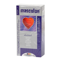 Masculan 2 Dotted óvszer 10 db - Kép