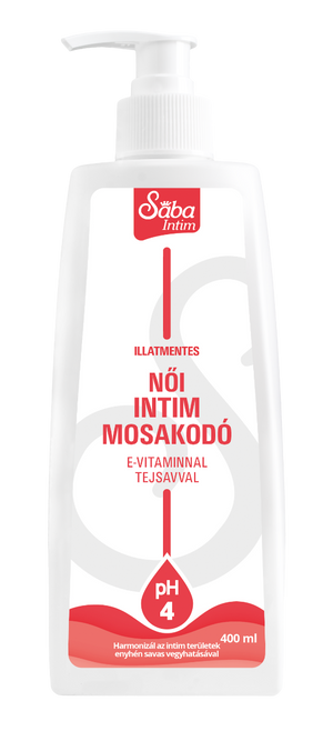 Sába Intim Női illatmentes mosakodó 400ml kép