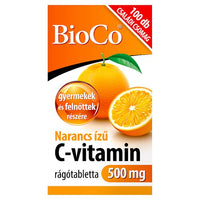 BioCo Narancs ízű C-vitamin 500 mg rágótabletta 100 db - Kép