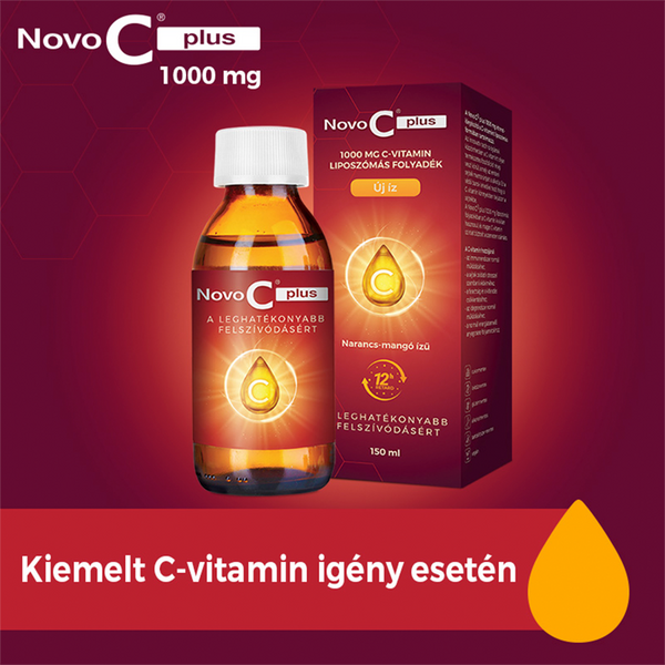 Novo C Plus 1000g liposzómás C-Vitamin étrendkiegészítő folyadék 150ml - Kép 6