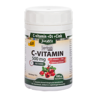 JutaVit C-vitamin 500 mg Csipkebogyó + D3 + Cink retard filmtabletta 100 db - Kép