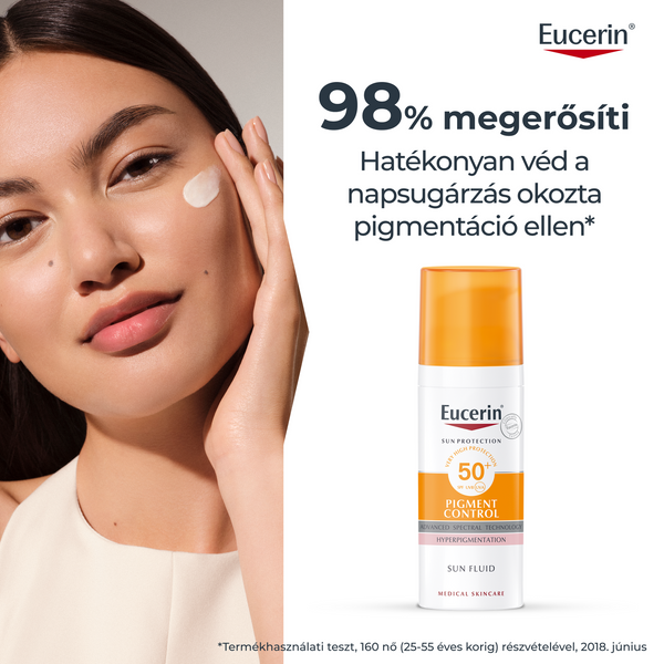 Eucerin Sun Pigment Control napozó fluid arcra SPF50+ 50ml - Kép 7