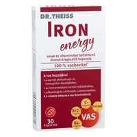 Dr.Theiss Iron Energy Vas vitamin kapszula 30 db - Kép