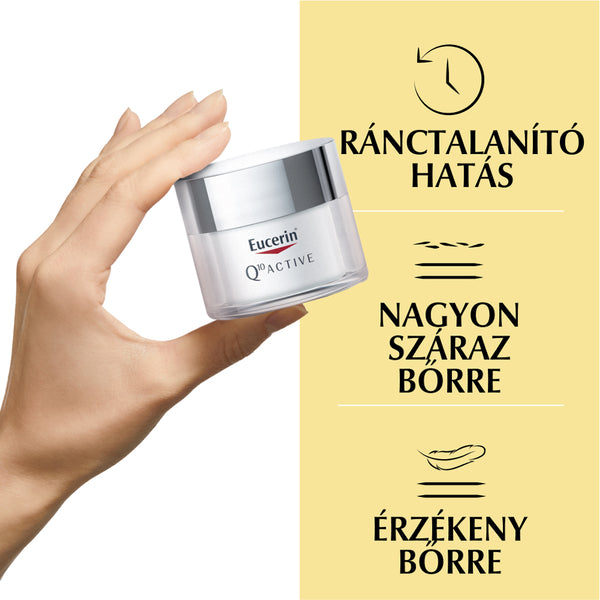 Eucerin Q10 ACTIVE Ránctalanító nappali arckrém száraz bőrre 50ml - Kép 5