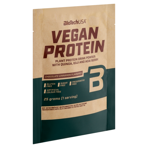 BioTechUSA Vegan Protein csokoládé-fahéj ízű 25g - Kép 4