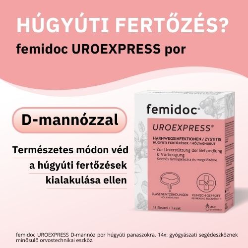 Femidoc Uroexpress D-mannóz por húgyúti panaszokra tasakban 14 db - Kép 1