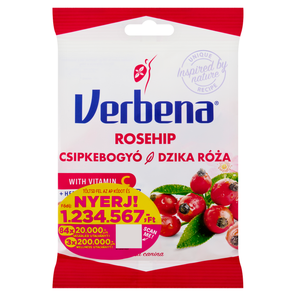 Verbena Csipkebogyó cukorka 60g - Kép 2