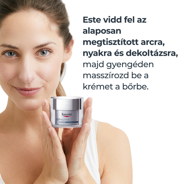 Eucerin Q10 ACTIVE Ránctalanító éjszakai arckrém 50ml - Kép 3