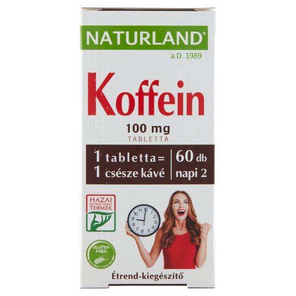 NATURLAND Koffein tabletta 60 db - Kép 2