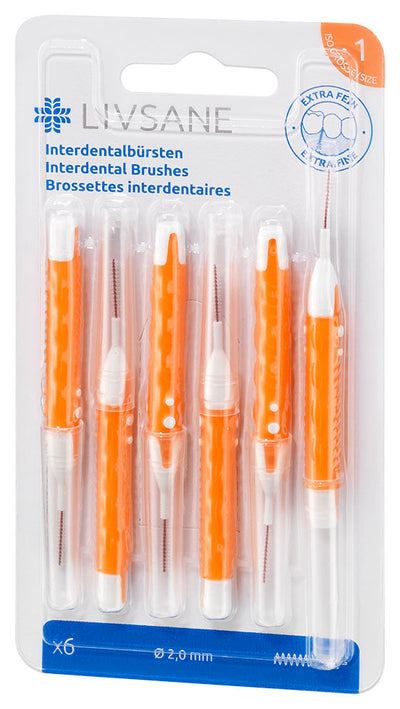 LIVSANE Fogköztisztító kefe extra finom 6 db