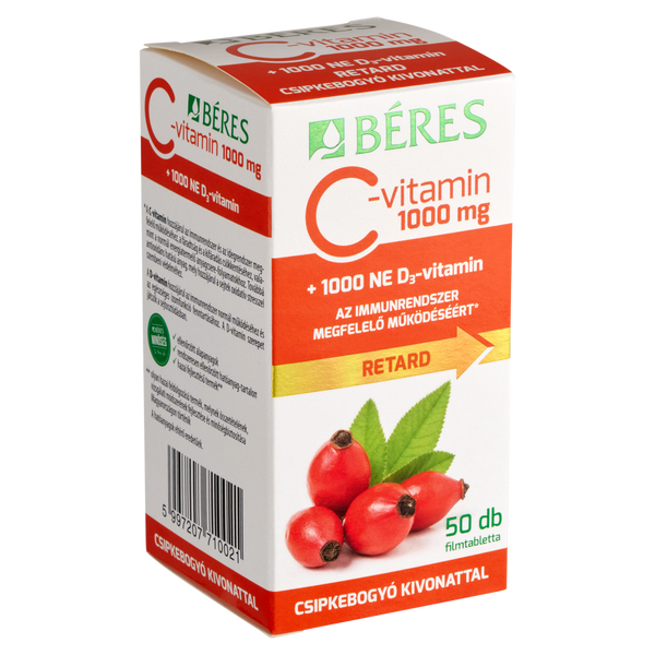 Béres Vitalin C-vitamin citrom ízű pezsgőtabletta 20 db - Kép 2