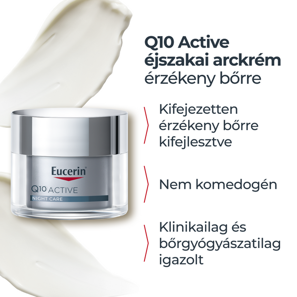 Eucerin Q10 ACTIVE Ránctalanító éjszakai arckrém 50ml - Kép 9