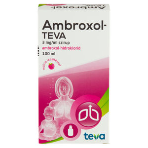 Ambroxol-TEVA 3 mg/ml szirup + szájfecskendő 100ml kép