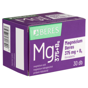 Béres Magnézium 375 mg + B6 filmtabletta 30 db kép