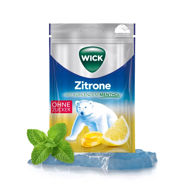 Wick torokcukor Citrom Mentol cukormentes 72g - Kép 2