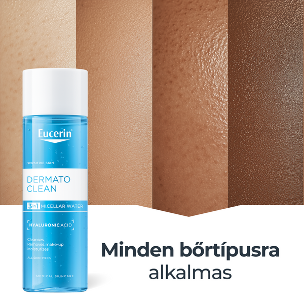 Eucerin DermatoCLEAN HYALURON 3 az 1-ben Micellás arclemosó 200ml - Kép 3