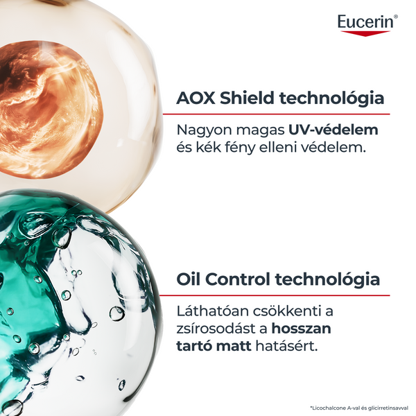Eucerin Sun Oil Control napozó gél-krém arcra SPF50+ 50ml - Kép 5