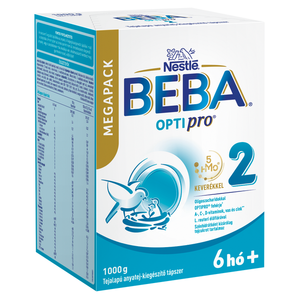 BEBA OPTIpro 2 tápszer Mega Pack 12 hónapos kortól 1000g - Kép 3