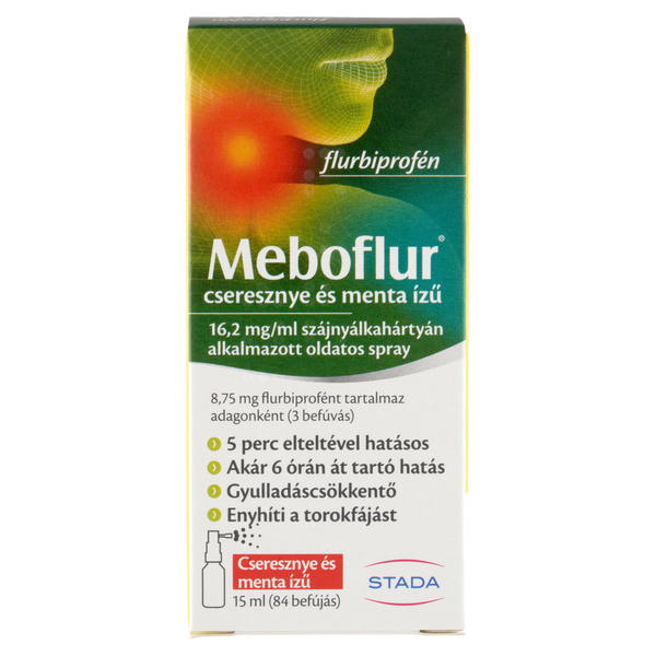 Meboflur cseresznye és menta ízű 16,2 mg/ml oldatos spray 15ml - Kép 6