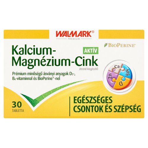 Walmark BIOPERINE Kalcium + Mg + Cink Aktív tabletta 30 db - Kép 1
