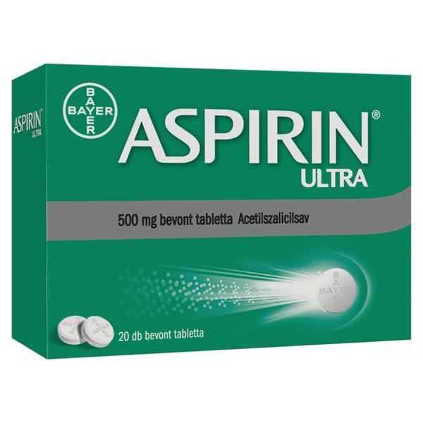 Aspirin Ultra 500 mg bevont tabletta 20 db - Kép 2
