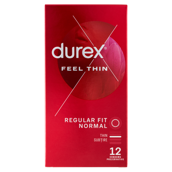 Durex Feel Thin óvszer 12 db - Kép 1