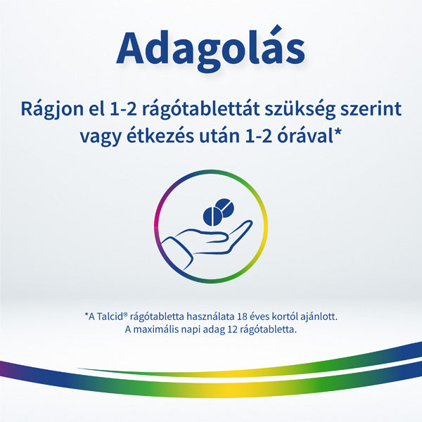 Talcid rágótabletta gyomorsav semlegesítésre 20 db - Kép 3