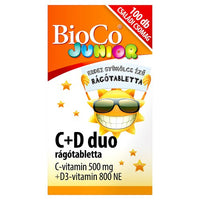 BioCo Junior C+D duo rágótabletta 100 db - Kép