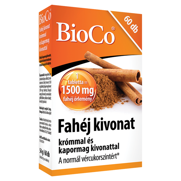 BioCo Fahéj kivonat krómmal és kapormag kivonattal tabletta 60 db - Kép 5
