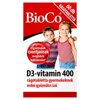 BioCo D3-vitamin 400 rágótabletta gyermekeknek 60 db - Kép