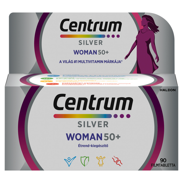 Centrum Silver Woman 50+ multivitamin filmtabletta nőknek 90 db - Kép 1