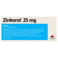 Zinkorot 25 mg tabletta 50 db - Kép