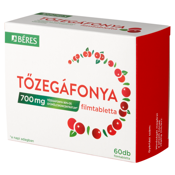 Béres Tőzegáfonya filmtabletta 60 db - Kép 3