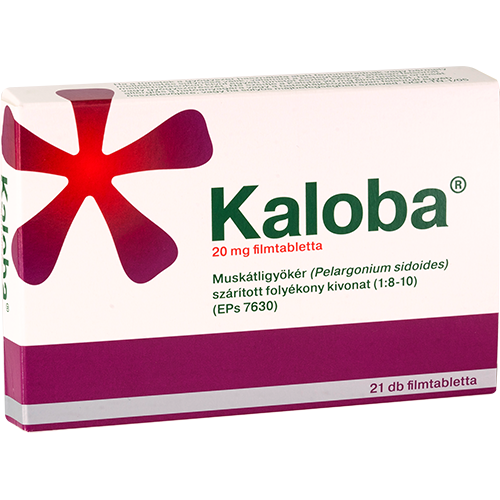 Kaloba 20 mg filmtabletta 21 db - Kép