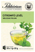 Patikárium Citromfűlevél tea filteres 20 db - Kép