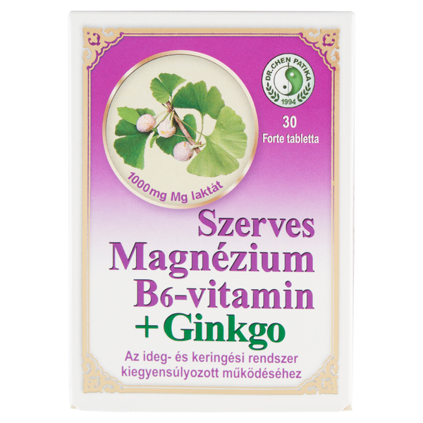 DR.CHEN Magnézium B6 Ginkgo Forte tabletta 30 db - Kép