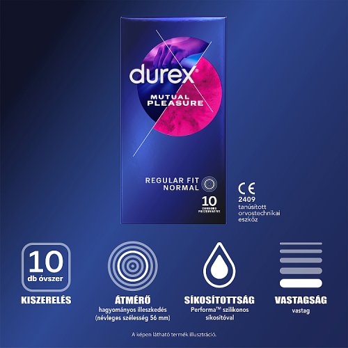 Durex Mutual Pleasure óvszer 10 db - Kép 3