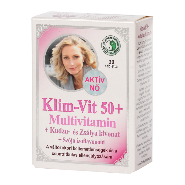 DR.CHEN Klim Vit 50+ Multivitamin tabletta nőknek 30 db - Kép