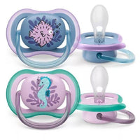 Avent Ultra Air lány cumi 6-18 hónapos korig - állatos 2 db - Kép